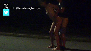 [Outdoor exposure] It was not 💦 good because it was outside at night Japan/Japanese/outdoor/hentai