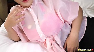 JohnTronX - Unboxing - a cute Thai babe gets stripped naked and sucks my dick in POV