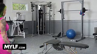 Renato & Mike Mancini team up to give curvy MILF Karen a hardcore workout with a big dick in doggystyle