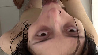 My stepbrother fucks me hard in the shower