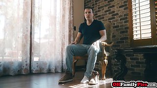 Creepy teenage Scarlet Skies fucks stepbro