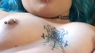Gothic Girl Sucks a Big Cock in the Middle of the Forest
