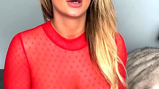 Blonde tight pussy babe solo toy fun in glamour masturbation