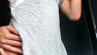 Blonde emo amateur solo masturbation