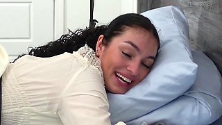 Anal creampie reward for beautiful brunette in casting