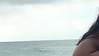 Fucking My Best Friend’s Wife on a Nude Beach During a Business Trip, Real Couple Caught Us