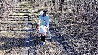 Milf Fucked Outside And Followed By A Drone