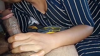 Indian village girl licks her husband's penis super hard and gives it to him