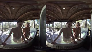 Mountain Spa VR - Relaxing with Two Gorgeous Babes