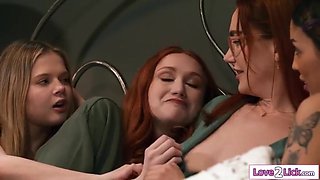Milf Has Sex With Stepdaughter With Petite Blonde, D Va And Step Mommy