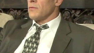 Tattooed Destiny Porter sucks and fucks old cock for hot cum