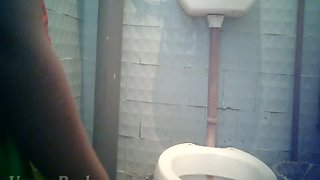 Busty sweet stranger white woman in the toilet pisses on hidden cam video