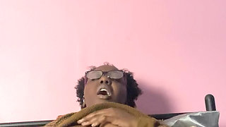 female rapper stops songwriting NEW MUSIC in order to bust a good wet nut