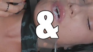 Busty Maid's First Day: Naked Man, Cock Washing with Blowjob, Night Surprise Sex with Creampie