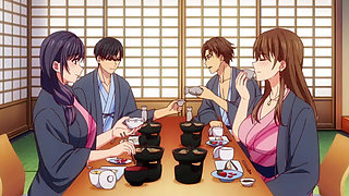 Married Couple Swap - Hot Springs of Infidelity - Hentai Uncensored - SUB