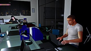 Beauty Leader Threesome Her Co-worker (p1) - 3D Animation Hentai