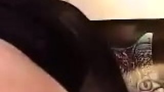Big Tits Tranny Jerking her Big Hard Cock