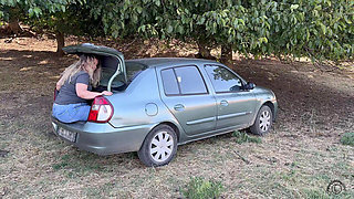 Trunk Tease: Bouncing Outside the Car