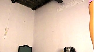 Shemale tranny enjoying solo masturbation