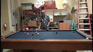 Hope Harper Blowjob & Cowgirl Fun on Pool Table - Jw Ties Fucks Hard