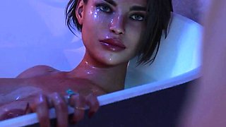 Bathing with Stepmommy - Life in Santa County(lisc) - Taboo Hentai Game - Part 6