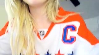 Sexy blonde emo teen solo cam session