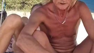 Nudist Beach Stripchat Sex Show, Gigi and Dave, Shemale Girlfriend Nudist Beach Encounter P2