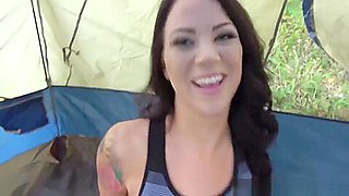 real step brother and sister fuck in tent during family camping trip