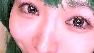 Sexy solo girl loving masturbation with toys