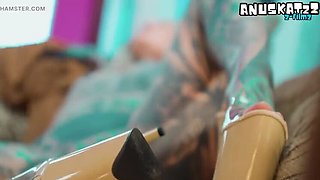 Dreadlocks Girl in High Heels Takes Rough Anal Gape and Facial Cumshot