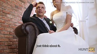 HUNT4K. Rich man pays well to fuck hot young babe on her wedding day