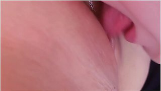 Pink Virgin Cunilingus // Slobbering Pussy Licking