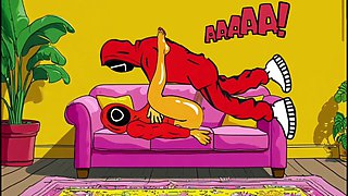 Cuckold Squid Games. Animated Parody of the Squid Game Cartoons Animation