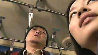 Biggest bust on an asian babe getting manhandled in a bus