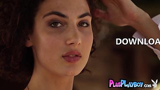 Big juggs Asian posed with coquettish Hispanic