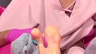 Ebony Nurse Wants Her Stinky Socks & Feet Worship JOI