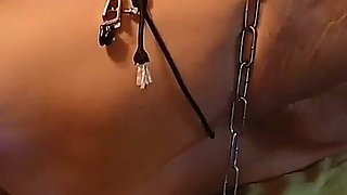 Pussy Clamped Open Ass Pumped with Butt Plug and Fucked in the Ass Hard