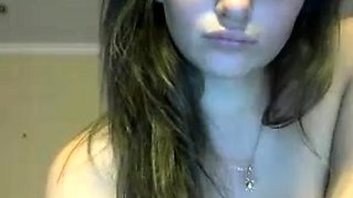 Big boob brunette masturbates on webcam