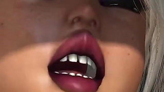 Hot sex in the dungeon! Cute virgin gets fucked hard by a big monster