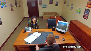 Quickie with PE teacher at the principals office