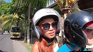 Monkey business with big ass Thai GF