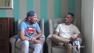 Leo Grin fucked bareback by Apolo Adrii in Madrid