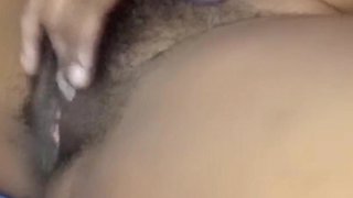 Rubbing My Pink Hairy Pussy Cumming so Hard
