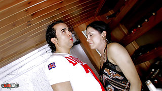 Very Sexy Latina Teen Vania Rodriguez Deeply Fucked in Cellar