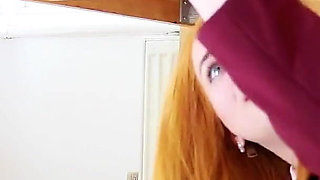 18 Year Old Victoria Greene Sucks Cock And Gets Her Uniform Soaked Under The Milking Table