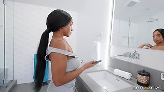 Gorgeous ebony pornstar Lily Starfire emotional story