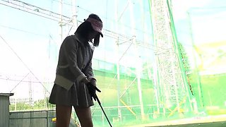 Sweet Japanese Girl Gets Creamy Creampie From Golf Coach