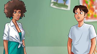 Sexy female catfight, virginal, anime