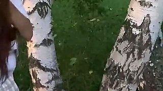 Fucking Hard My Best Friend's Hot Girlfriend in the Forest Again While He's Picking Mushrooms