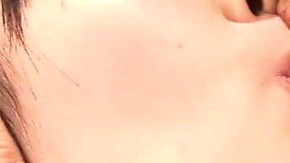 Horny Japanese Babe Gets Fucked Deep and Filled with Warm Passion